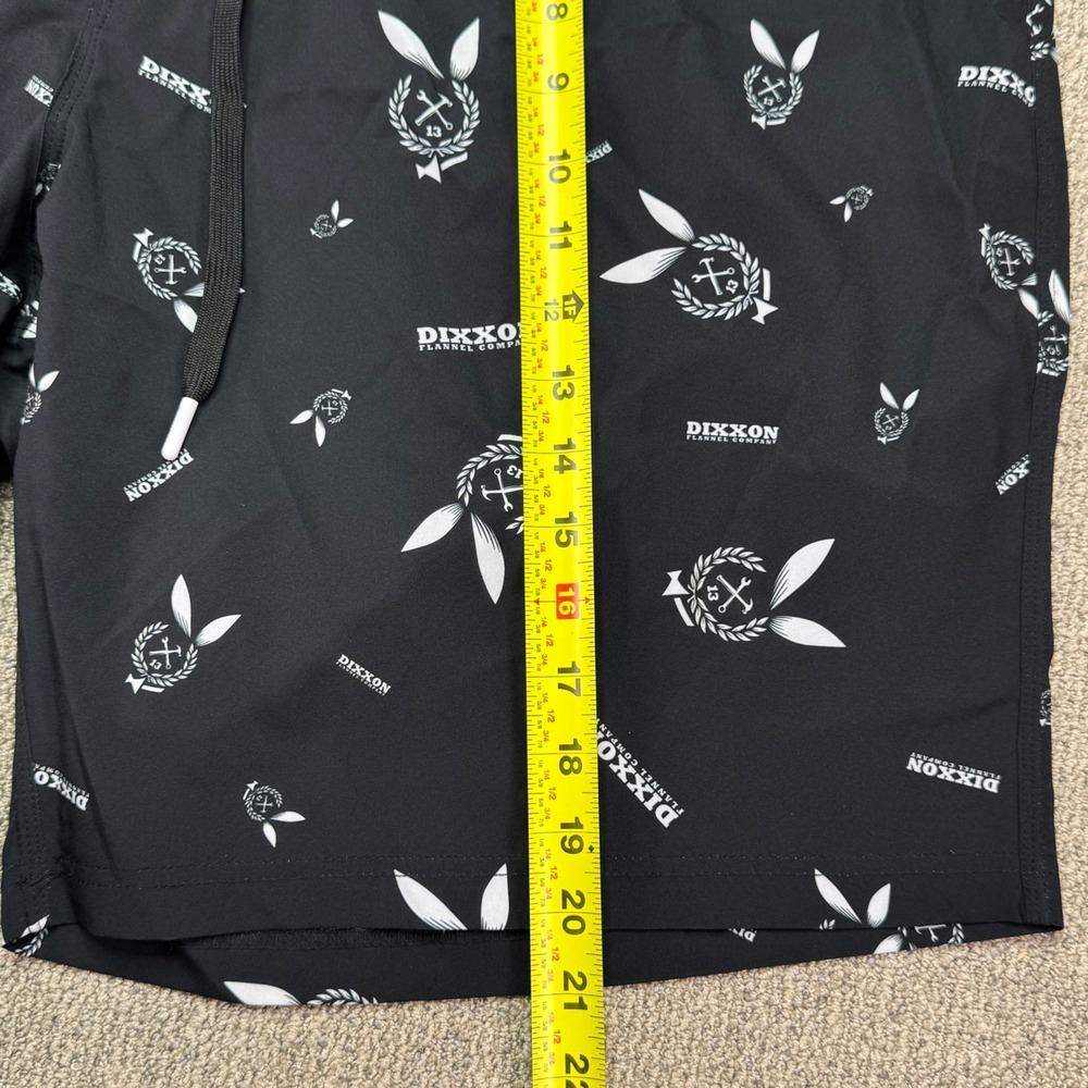 Dixxon Flannel Company x Playboy Men's Black Graphic Board Shorts Size 46 - Picture 9 of 9